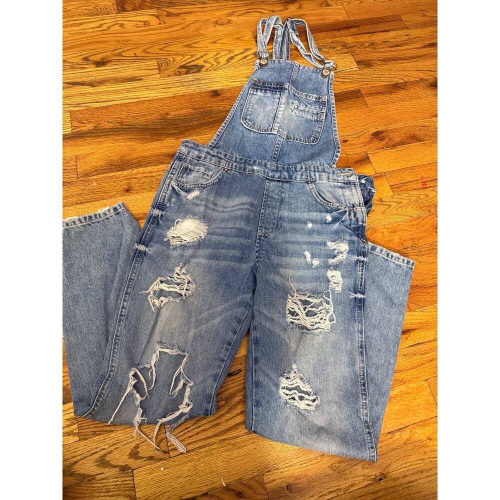 Zara Trafaluc Distressed Overalls